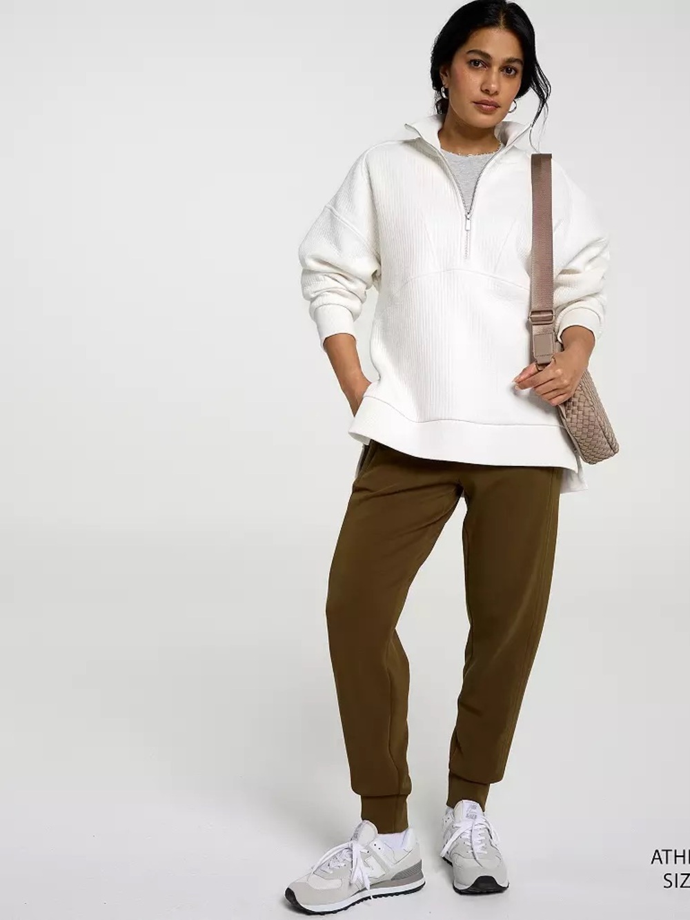 CALIA by Carrie Underwood Olive Brown High-Rise Jogger Pants - Picture 2 of 10